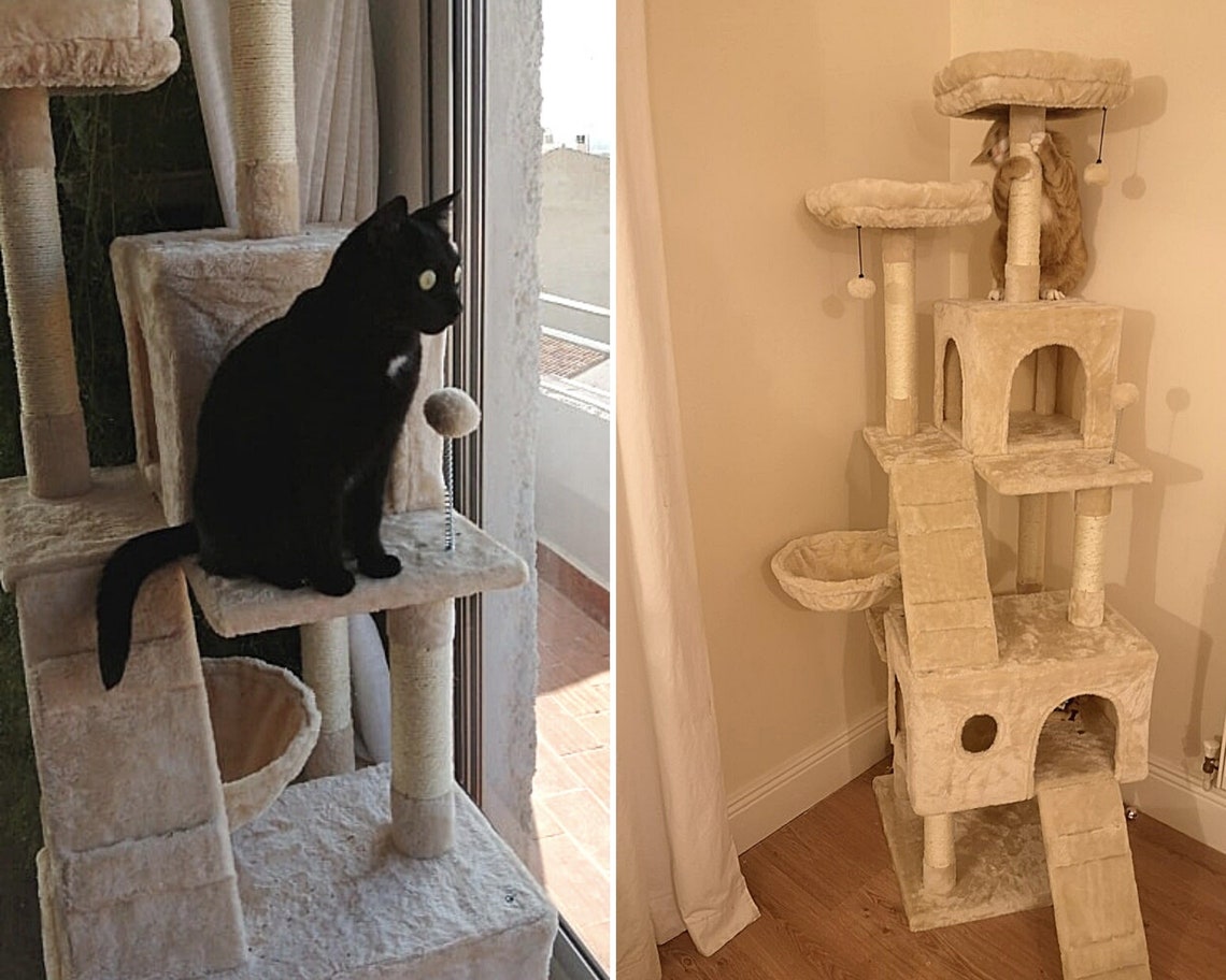 Big Cat Tower Giant Cat Playhouse Condo Shelves with Etsy