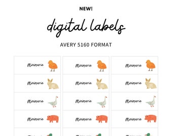 Avery 5160 Template - Etsy