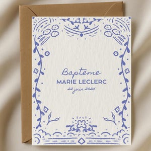 Template Invitation Baptême