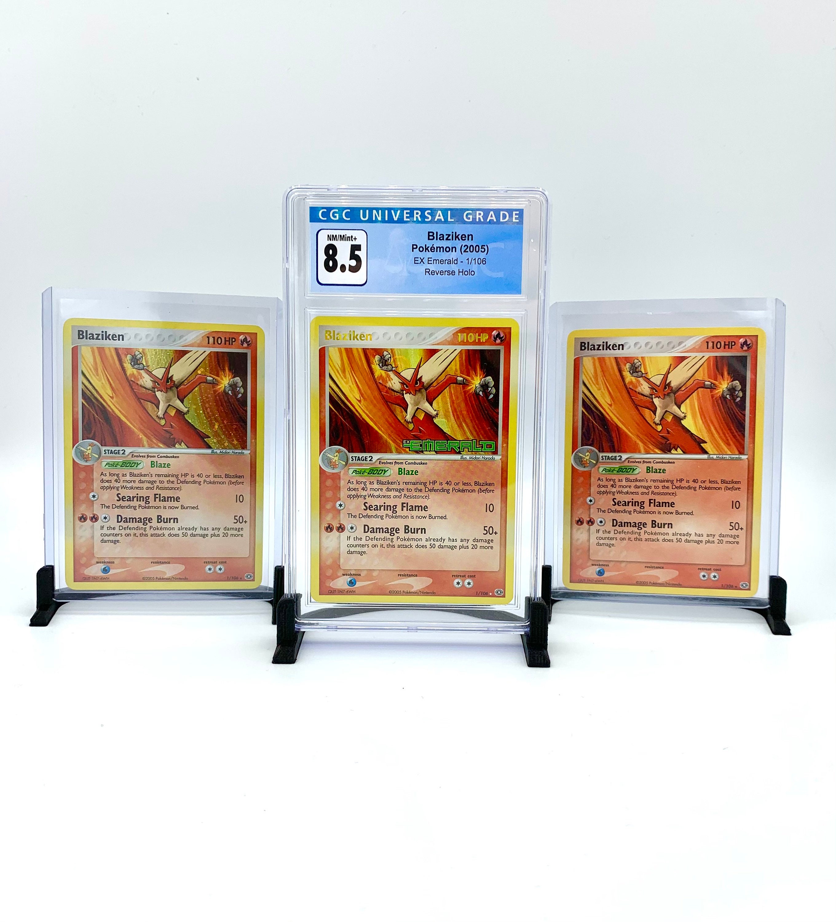 Pack of three Collectible Trading Card Stands Free Shipping Etsy