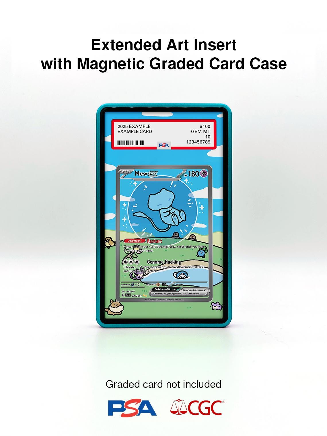 Extended Artwork for Graded Cards + Magnetic Display Case - Etsy