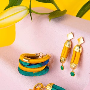 Akosua Bracelet Set , Bracelets for Women , Armband , Handmade Bracelet , Bracelet Set , İnfinity Bracelet , Bracelet Kit , Gift for Mom image 1