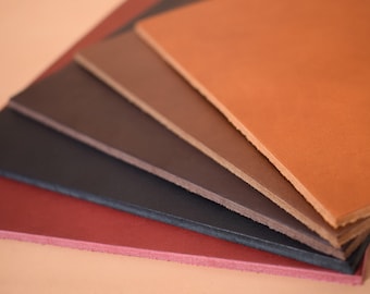 Blank leather "Dosset" natural-brown 2.0-2.4 mm saddle leather thick leather vegetable tanned