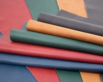 Büffelleder "Alpi" Nappaleder antik 1,2-1,4 mm soft Möbelleder Taschenleder Puschenleder in 5 Farben
