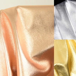 Laminato Metallic shiny lambskin gold silver copper 0.5-0.6 mm