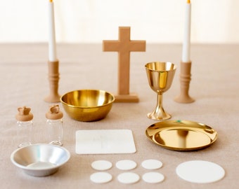 Catholic Children’s Mass Set – Metal – Montessori & CGS – First Communion Gift