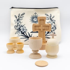 Miniature Wooden Mass Kit – Educational Catholic Toy for Children