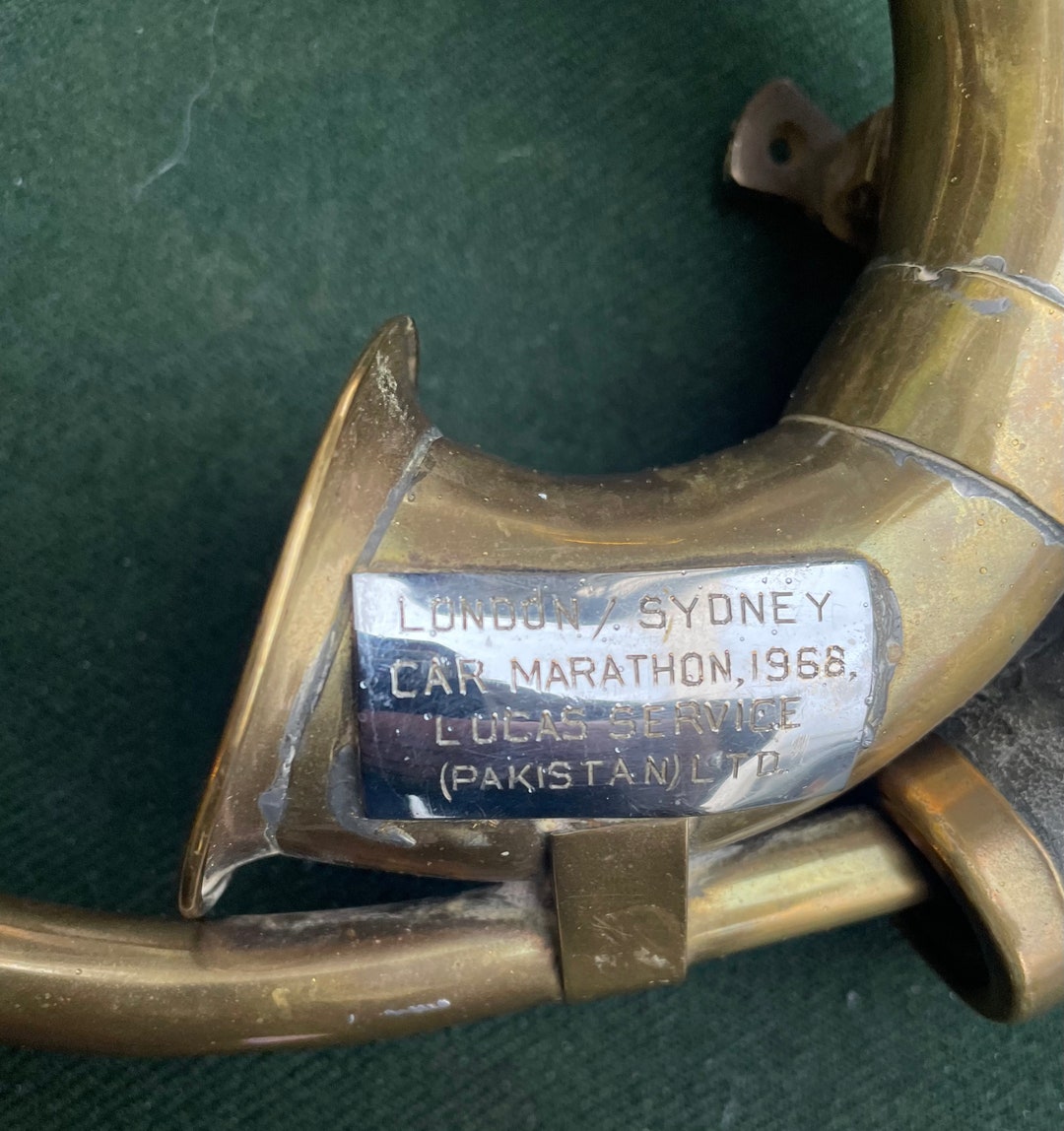 Vintage Car Horn London/sydney Car Marathon 1968 Etsy