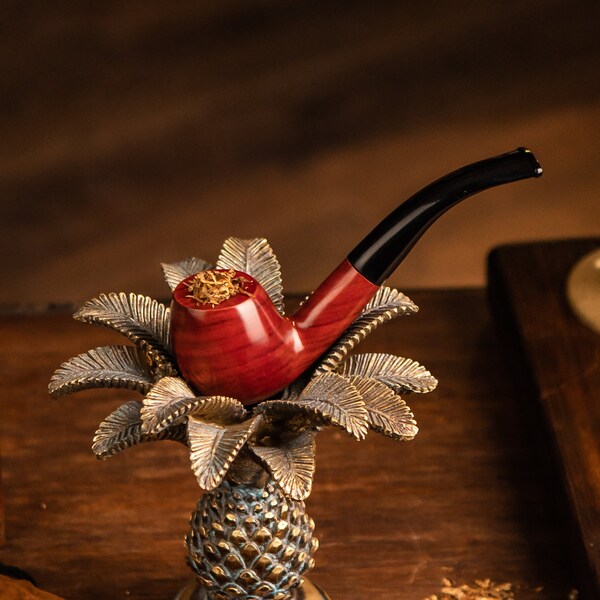 Premium Wood Pipe Small Pipe Tobacco Smoking Pipe Durable Wooden Pipe Birthday Gift for Him Dad Gift Ideas Smokers Gift Husband Gifts