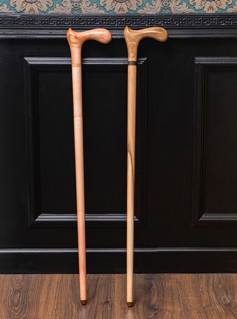 Handcrafted Wooden Walking Cane for Men and Women, Walking Stick With ...