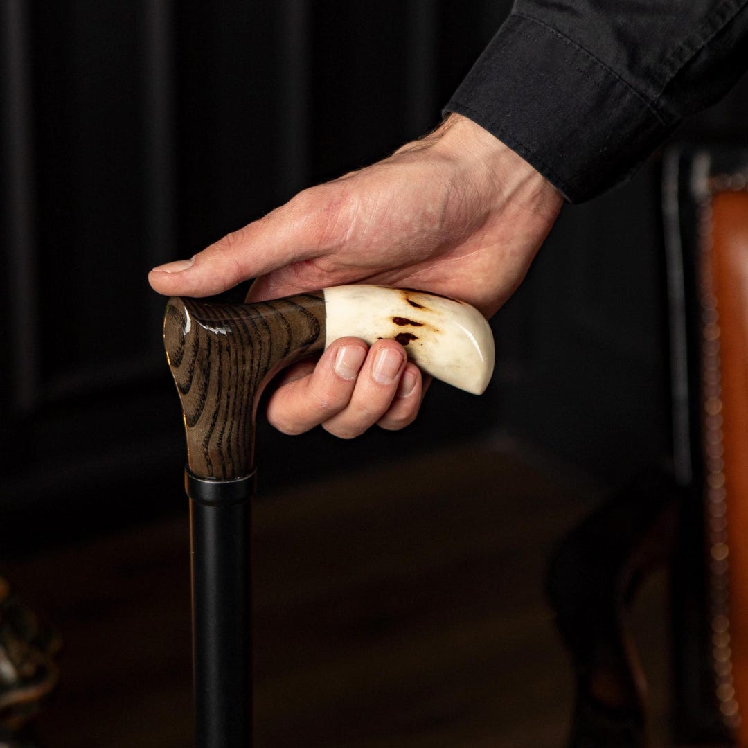 Luxury Handcrafted Walking Stick With Ergonomic Handle, Wooden Walking ...