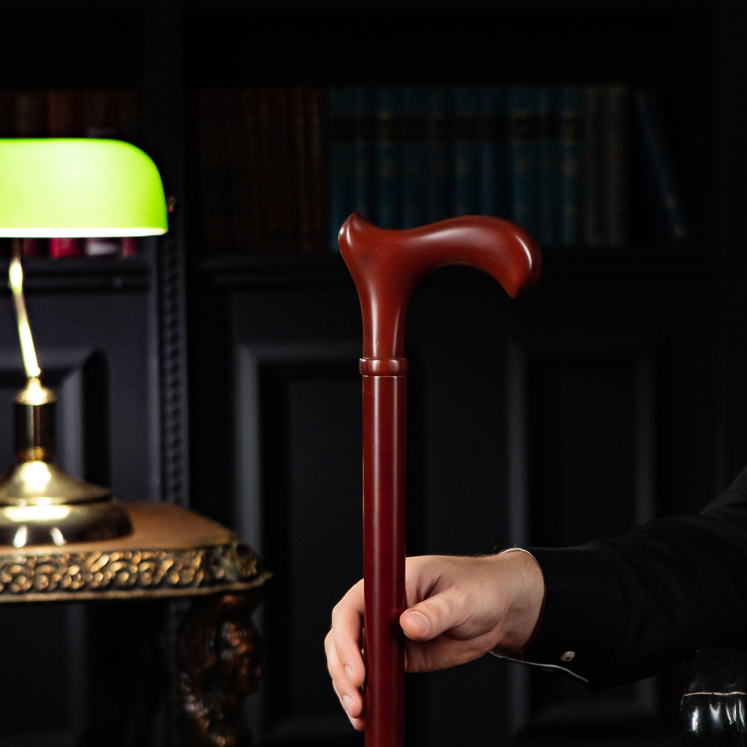 Handmade Ergonomic Wooden Walking Cane, Adjustable 30-41 Inch Elegant ...