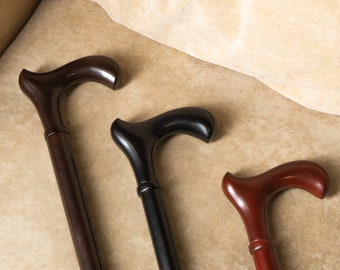 Bastón ergonómico de madera hecho a mano, ajustable de 76 a 104 cm, elegante ayuda para la movilidad, bastón de apoyo cómodo para hombres y mujeres.