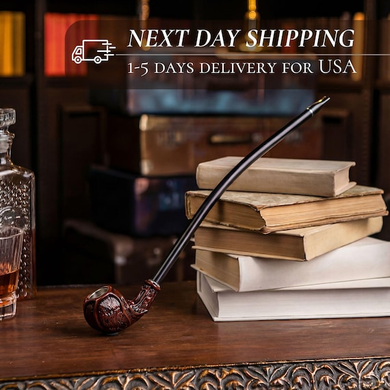 lotr tobacco Handmade Wooden Wizard LOTR & Hobbit Style Pipes for Smoking, Extra Long  Stem Tobacco Pipes, Churchwarden Smoking Pipes