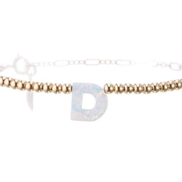 Bara Boheme Semi Precious Stone 14k GF Necklace / Blue Chalcedony main image 1