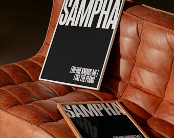 Sampha - [No one knows me] Like the Piano 18 x 24" print (Unframed)