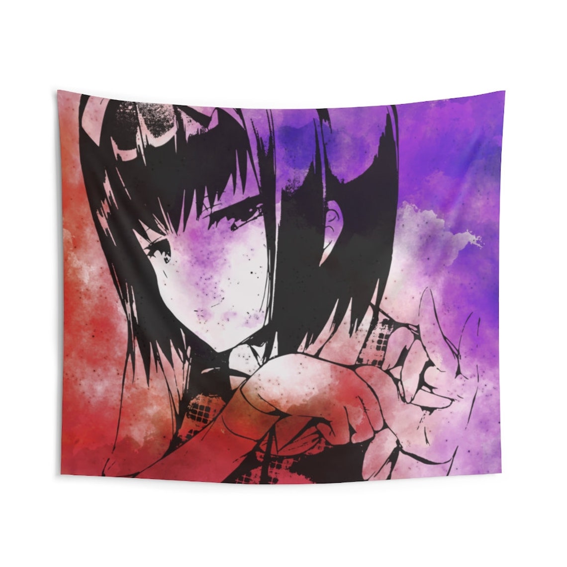 Anime Tapestry Colourful Funny College Art Deco Print Wall Etsy