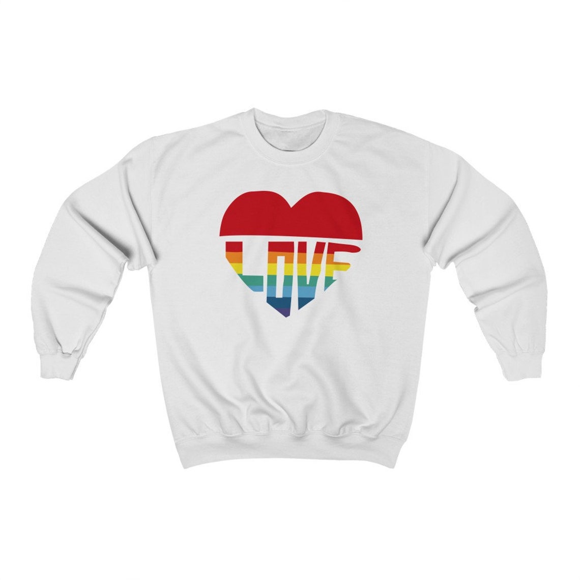 heart graphic sweatshirt