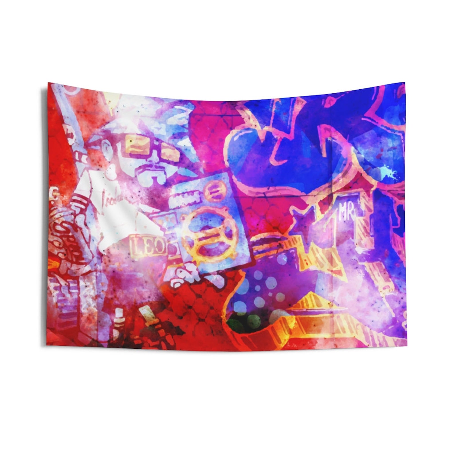 Funny Rapper Colourful College Tapestry Art Decor Wall Hanging Etsy