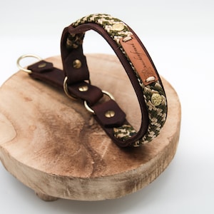 Grease leather collar | Leather collar | Dog collar | Train stop collar | Collar paracord | Paracord collar