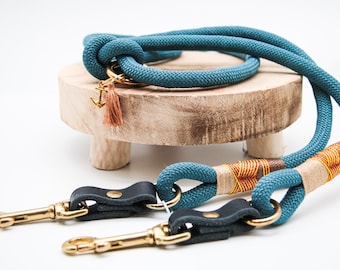 Dog leash | Paracord leash | Leash | Lead | Dog leash rope | Dog leash made of climbing rope | Safety carabiner | Paracord leash knot