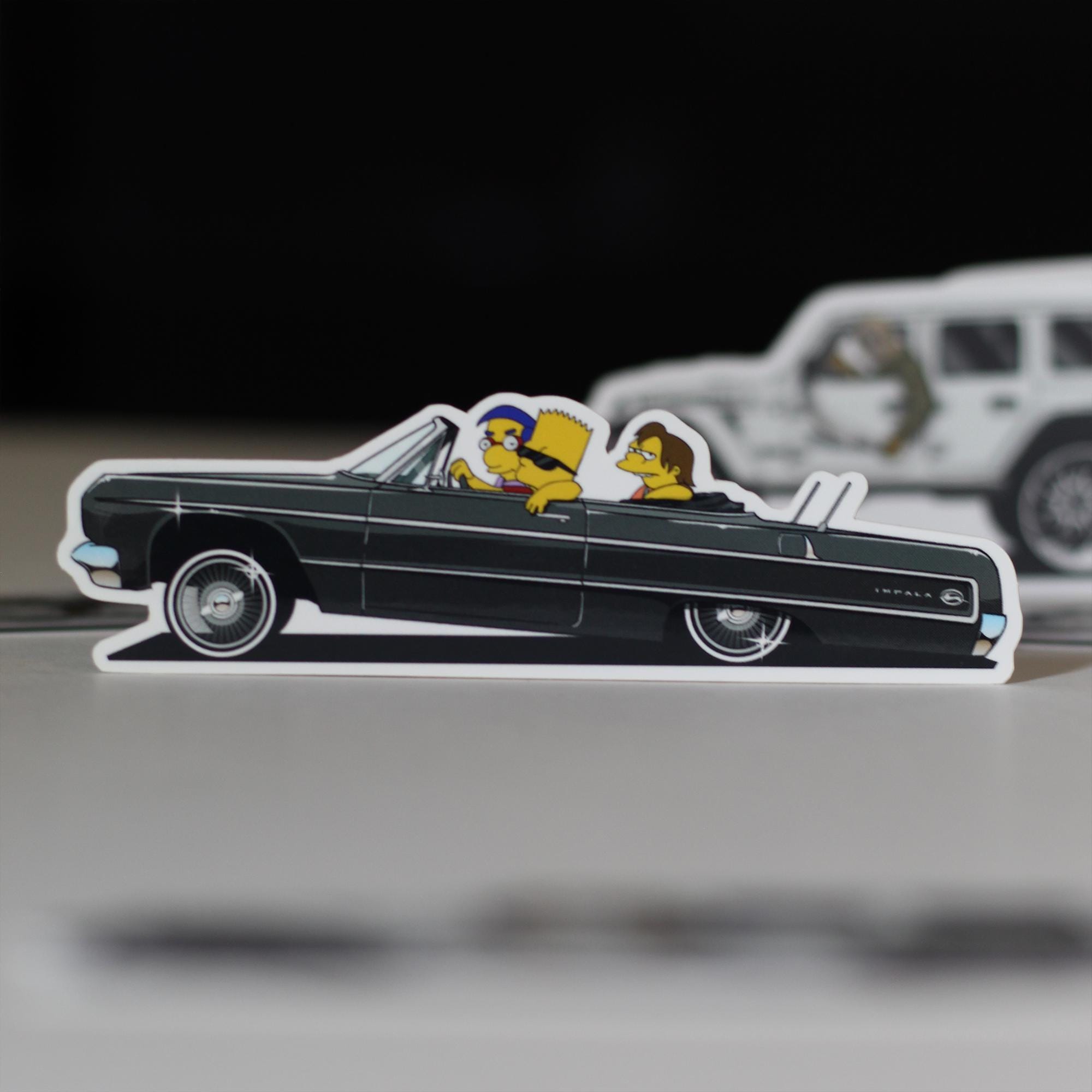 Impala sticker, Lowrider, 5" stickers (pack of 4)