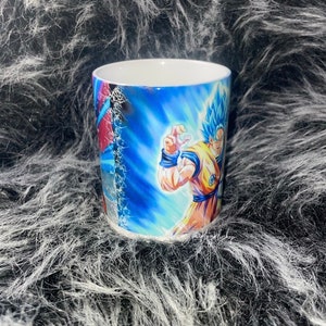 Dragon Ball Z - DBZ Parodic Mug with Blue handle and Blue interior - Super  Sonic X Son Goku 3 (Funny Dragon Ball Z - DBZ Parody - High Quality Mug -  Ref : 462)