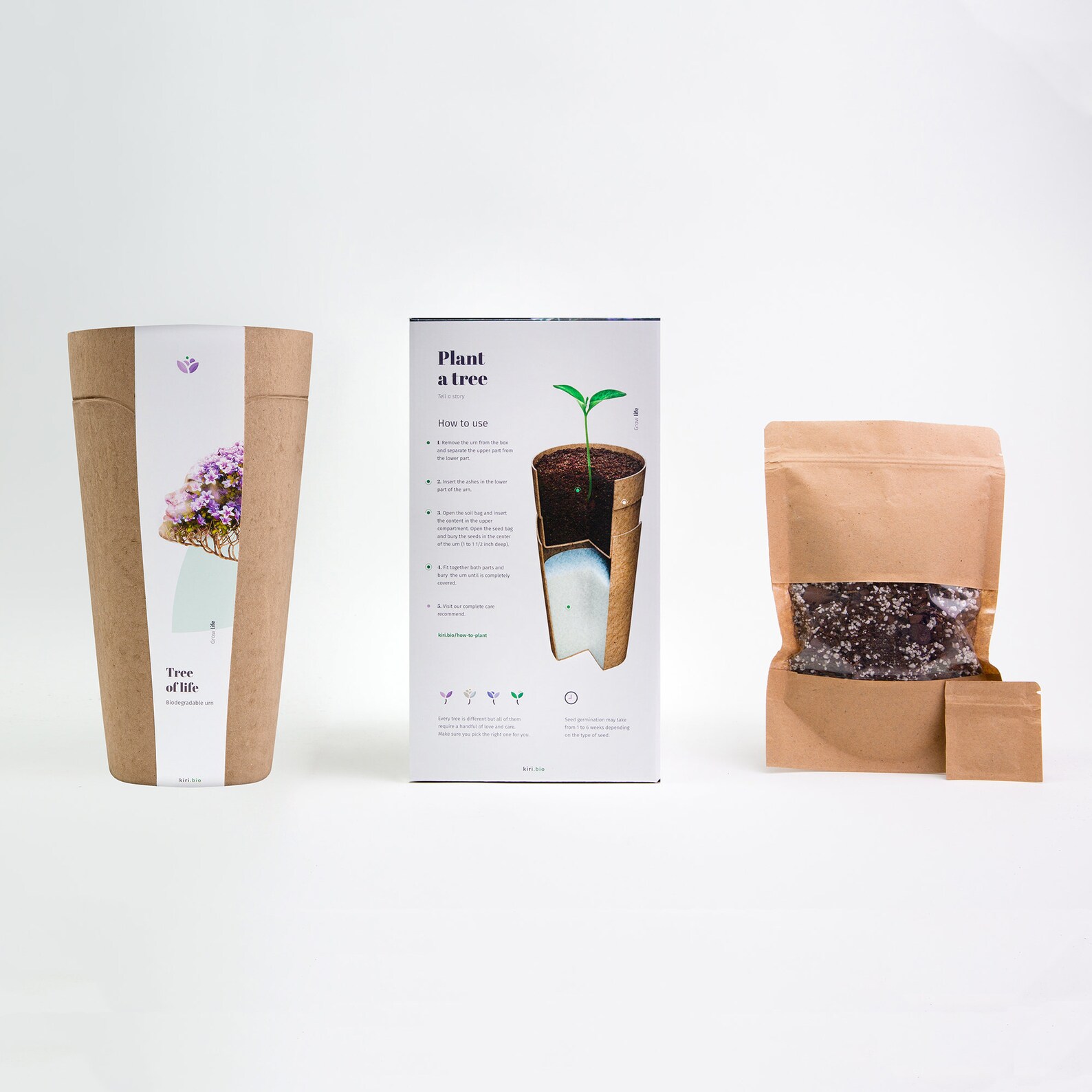 Kiri Bio Urn for Human and Pet Cremation Ashes for Funeral and Etsy