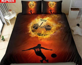 Soccer Comforter Etsy