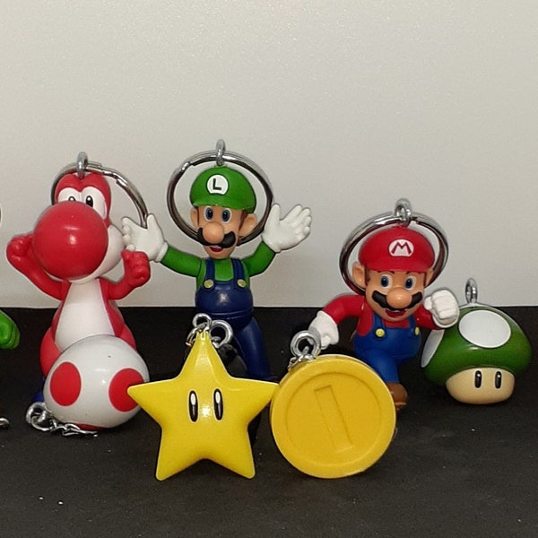 Mario Keychain Etsy