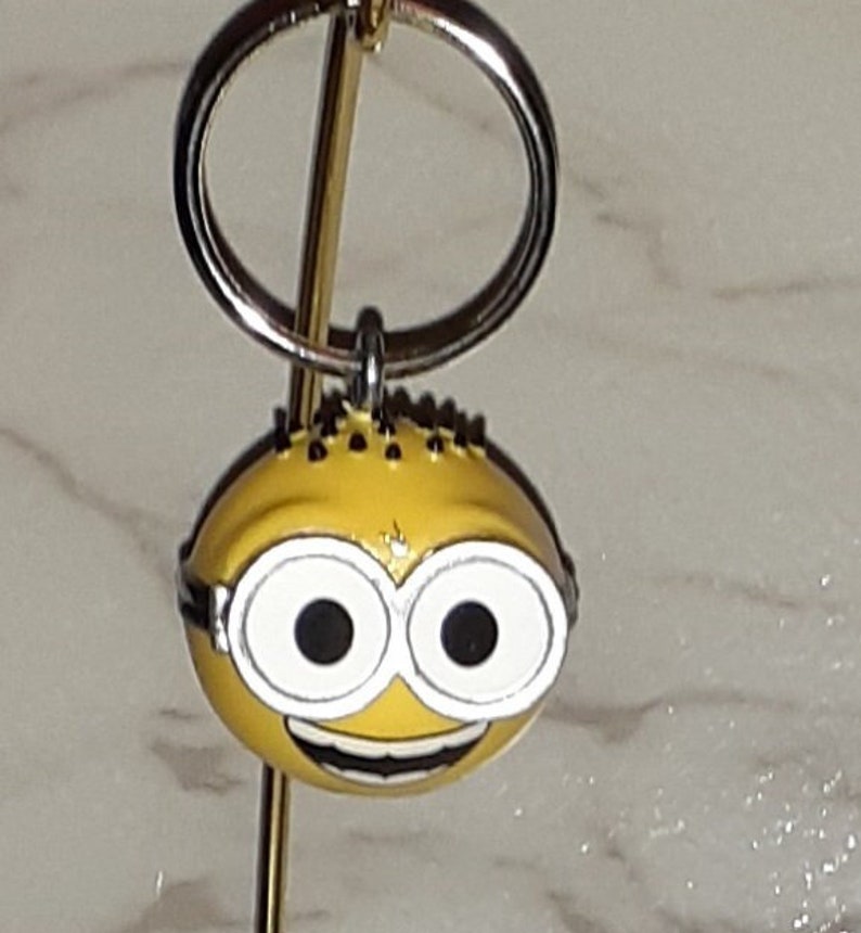 Mini Minion Emoji Keychain Minion Faces Circle Purse Etsy