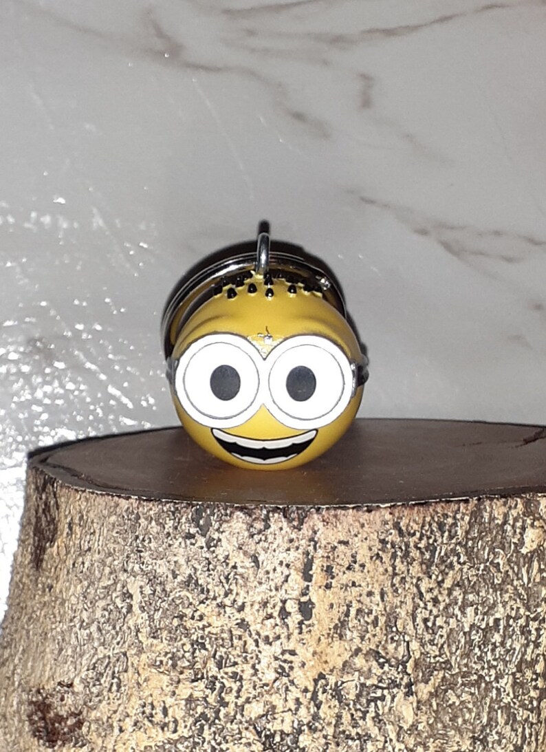 Mini Minion Emoji Keychain Minion Faces Circle Purse Etsy