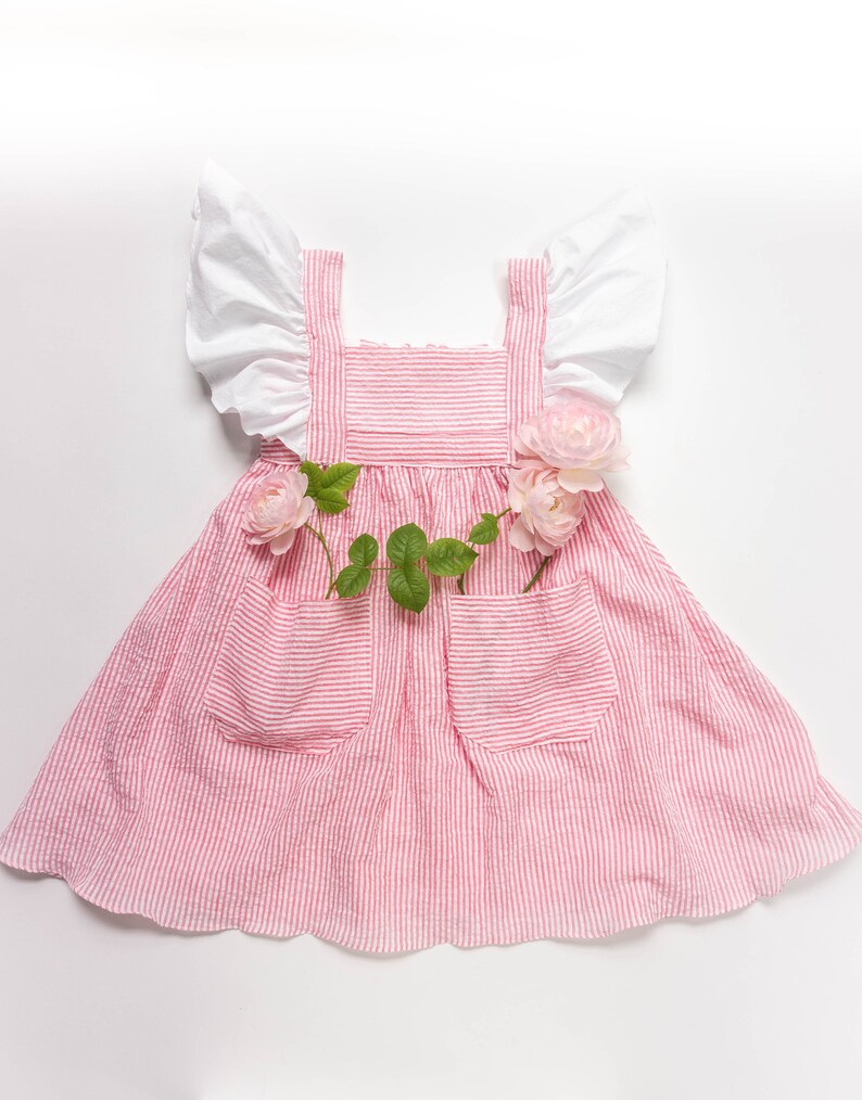 Apron Dress Pattern Pdf, Girls Dress Patterns, Summer Dress, Sewing