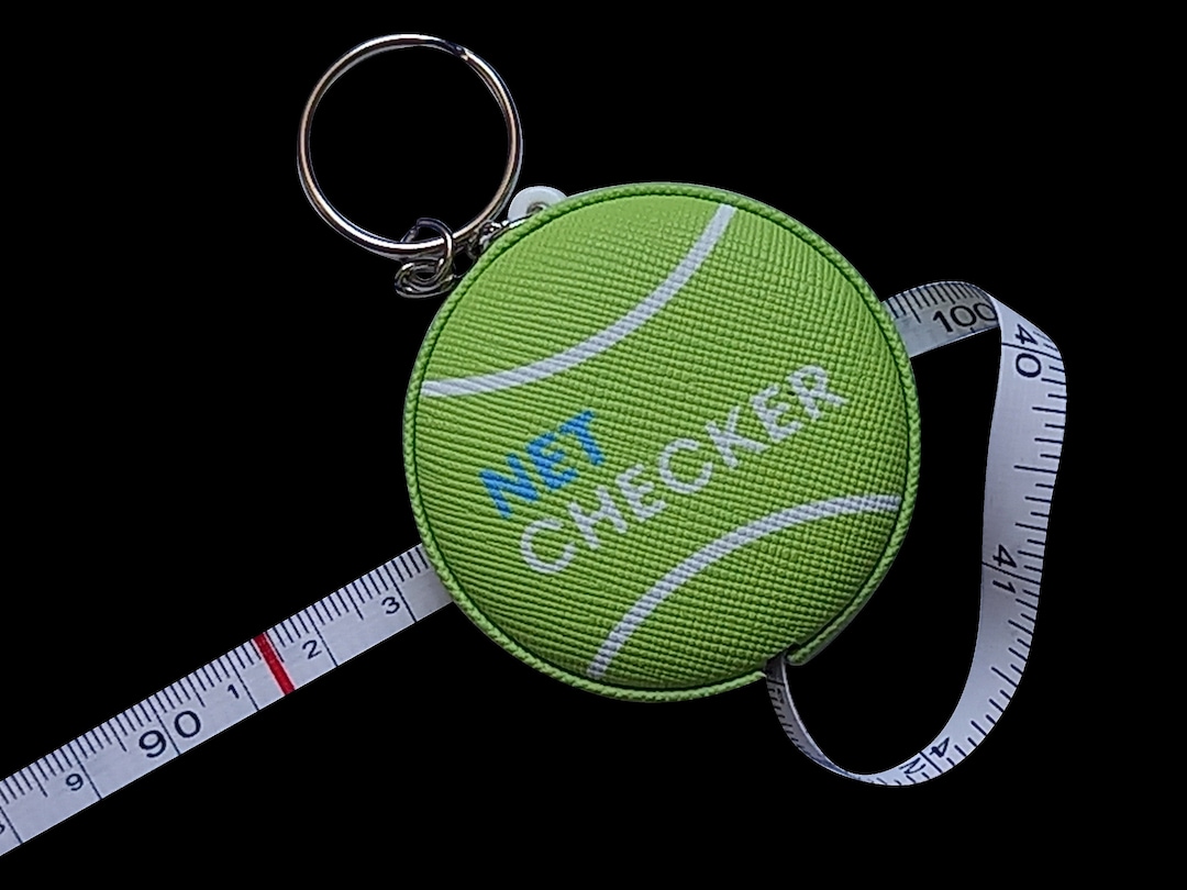 Tennis Net Height Measuring Device With a Tennis Ball Design