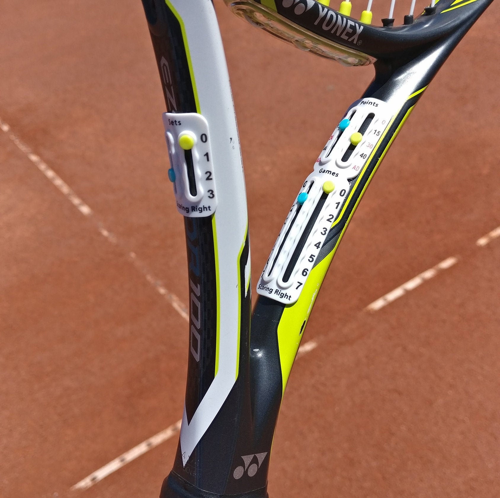 Scoring Right Anotador portátil de raqueta de tenis: tablero de puntuación  de fácil montaje para mantener la puntuación de puntos, juegos y sets  Conforme a la ITF -  México