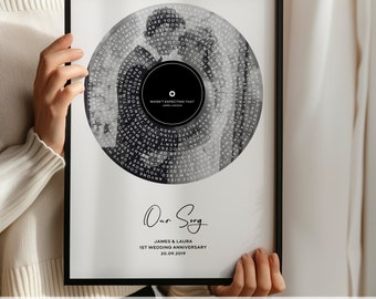 First Dance Song Lyric Print, First Dance Lyrics Print, Paper Anniversary Gift, Wedding Song Gift for Wedding Song Lyrics for Wedding Gift