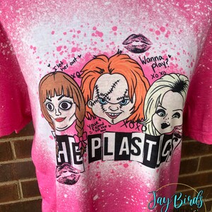 The plastics horror/Halloween bleached graphic t-shirt