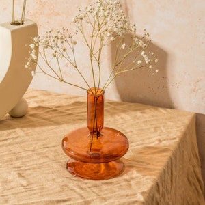 Modern Glass Vase/Candlestick Holder - Nordic Design - Elegant Home Decor - 1-Tier/2-Tier Options Available