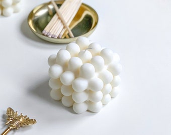 Bauhaus Candle l Bubble Soy Wax Candle l Cube Candle l Minimal Candle l Valentines Gift l Birthday Present l Gift