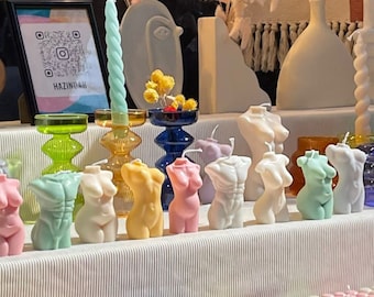 Naked Body Candles - Male and Female Figures, Including Curvy - Unique Home Decor and Personalised Gifts