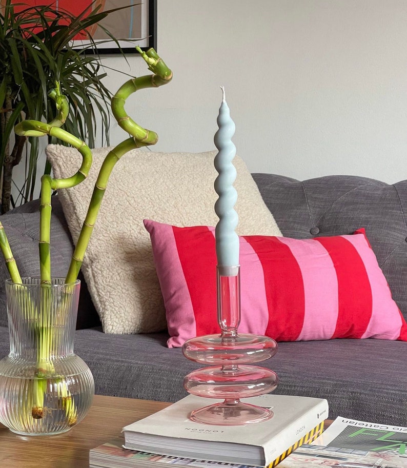Moderne Vase/Kerzenhalter aus Glas Nordisches Design Elegante Wohnkultur 1-Tier / 2-Tier-Optionen verfügbar Bild 3
