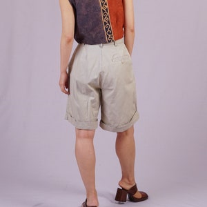 Taupe High-waist Shorts image 5