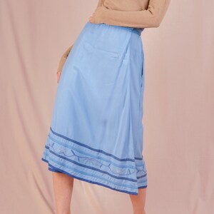 Light Blue Wrap Skirt image 3