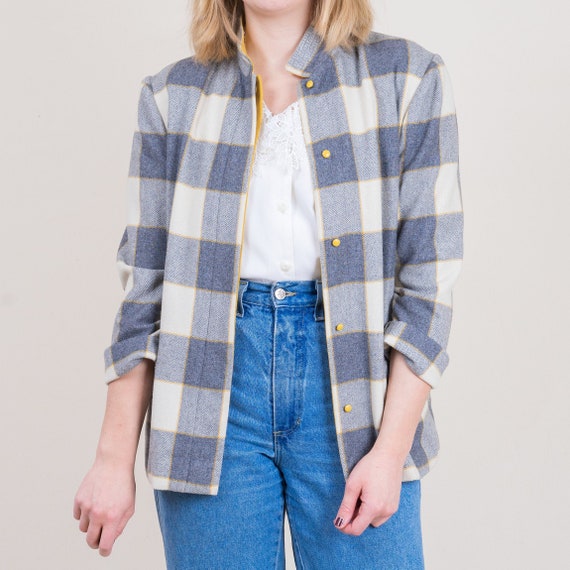 vintage checkered blazer