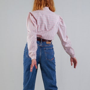 80's Striped Cotton Blouse image 7