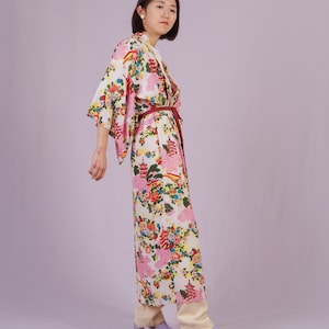 Vintage Kimono with Floral pattern image 4