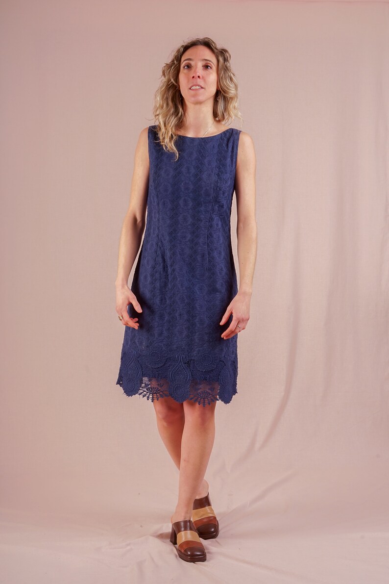 Dark blue Lace Dress image 3