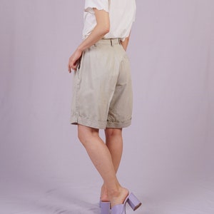 Taupe High-waist Shorts image 4