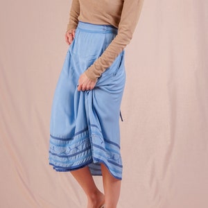 Light Blue Wrap Skirt image 1