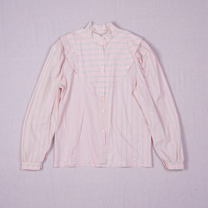 80's Striped Cotton Blouse image 8